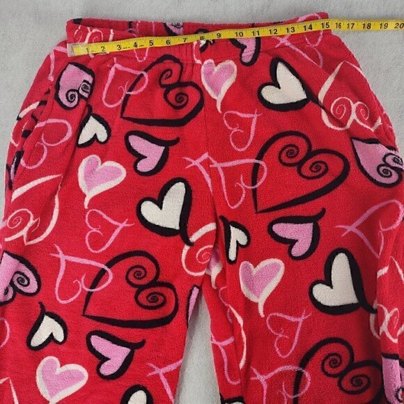 Fancy Girlz Red, Pink, White, Heart Pajama Bottoms. Size L /XL - Picture 4 of 8